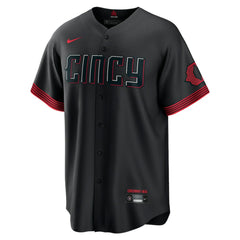Cincinnati Reds Nike City Connect Replica Jersey - Black - Nike Lifestyle