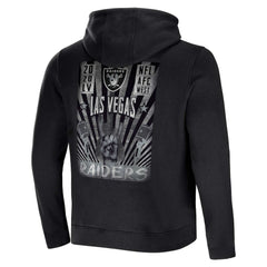 Fanatics Las Vegas Raiders NFL x Darius Rucker Collection Rocker Full-Zip Hoodie Black