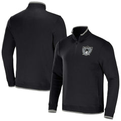 Fanatics Las Vegas Raiders NFL x Darius Rucker Collection Logo Quarter-Zip Top Black