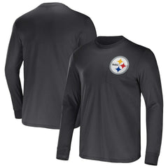 Fanatics Pittsburgh Steelers NFL x Darius Rucker Collection Team Long Sleeve Pocket T-Shirt Black