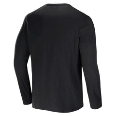 Fanatics Las Vegas Raiders NFL x Darius Rucker Collection Slub Jersey Henley Long Sleeve T-Shirt Black