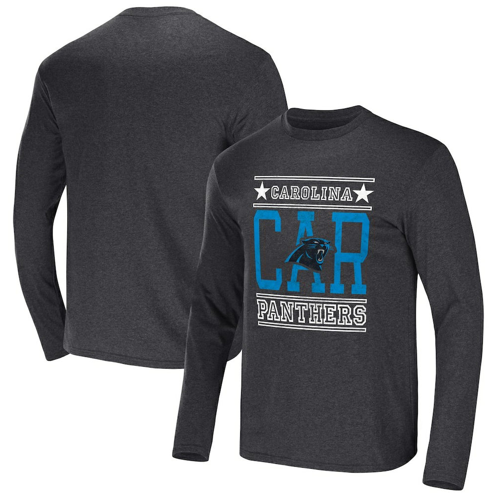 Fanatics Carolina Panthers NFL x Darius Rucker Collection Long Sleeve T-Shirt Heathered Charcoal