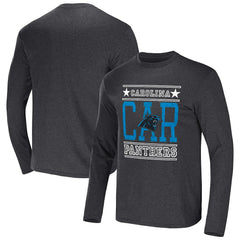 Fanatics Carolina Panthers NFL x Darius Rucker Collection Long Sleeve T-Shirt Heathered Charcoal