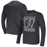Fanatics Las Vegas Raiders NFL x Darius Rucker Collection Long Sleeve T-Shirt Heathered Charcoal