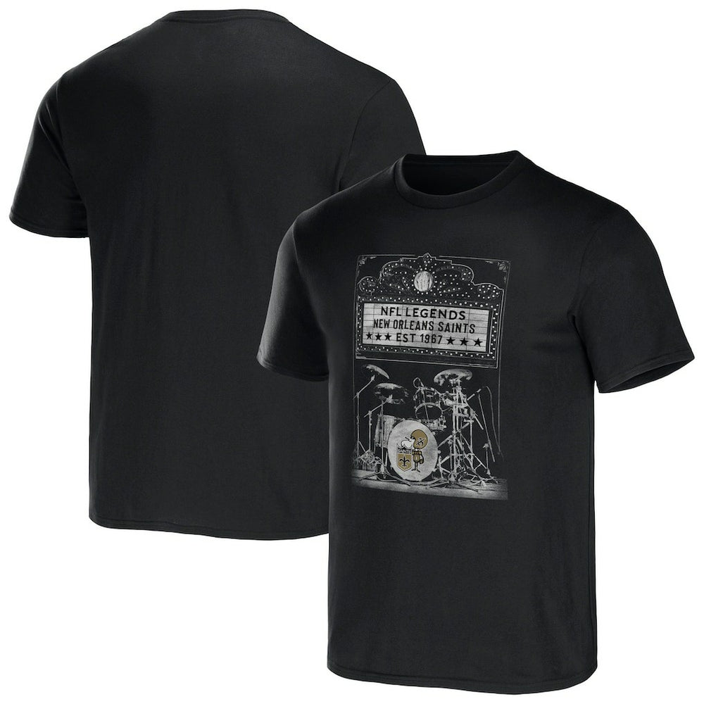 Fanatics New Orleans Saints NFL x Darius Rucker Collection Band T-Shirt Black