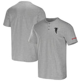 Fanatics Atlanta Falcons NFL x Darius Rucker Collection Henley T-Shirt Heather Gray