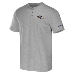 Fanatics Baltimore Ravens NFL x Darius Rucker Collection Henley T-Shirt Heather Gray
