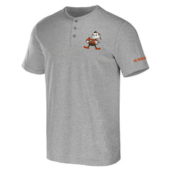 Fanatics Cleveland Browns NFL x Darius Rucker Collection Henley T-Shirt Heather Gray