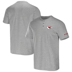 Fanatics Kansas City Chiefs NFL x Darius Rucker Collection Henley T-Shirt Heather Gray