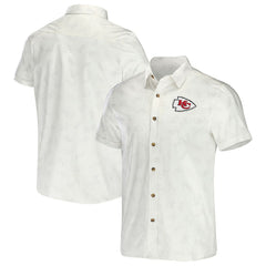 Fanatics Kansas City Chiefs NFL x Darius Rucker Collection Woven Button-Up T-Shirt White
