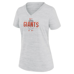 San Francisco Giants Nike Women's City Connect Velocity Practice Performance V-Neck T-Shirt - White - Nike Discount