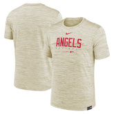 Los Angeles Angels Nike City Connect Velocity Practice Performance T-Shirt - Cream - Nike Discount
