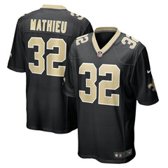 Nike Tyrann Mathieu New Orleans Saints Game Jersey Black