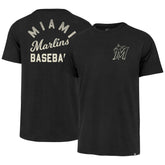 Miami Marlins '47 Turn Back Franklin T-Shirt - Black - 47 brand Sale
