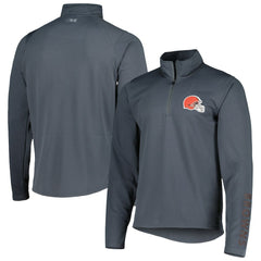 Cleveland Browns MSX by Michael Strahan Half-Zip Pullover Charcoal