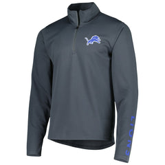 Detroit Lions MSX by Michael Strahan Half-Zip Pullover Charcoal