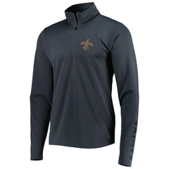 New Orleans Saints MSX by Michael Strahan Half-Zip Pullover Charcoal