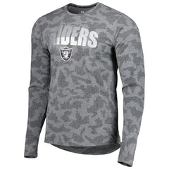 Las Vegas Raiders MSX by Michael Strahan Performance Camo Long Sleeve T-Shirt Black