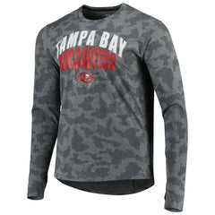 Tampa Bay Buccaneers MSX by Michael Strahan Performance Camo Long Sleeve T-Shirt Gray