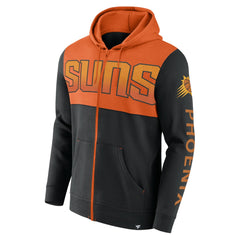 Phoenix Suns Skyhook Colorblock Full-Zip Hoodie Black/Orange | Fanatics Lifestyle
