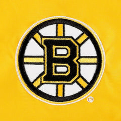 Boston Bruins Tommy Hilfiger Women's Staci Half-Zip Windbreaker Jacket - Black/Gold - NHL 4897620