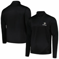 New Orleans Saints Dunbrooke All-Star Tech Quarter-Zip Top Black
