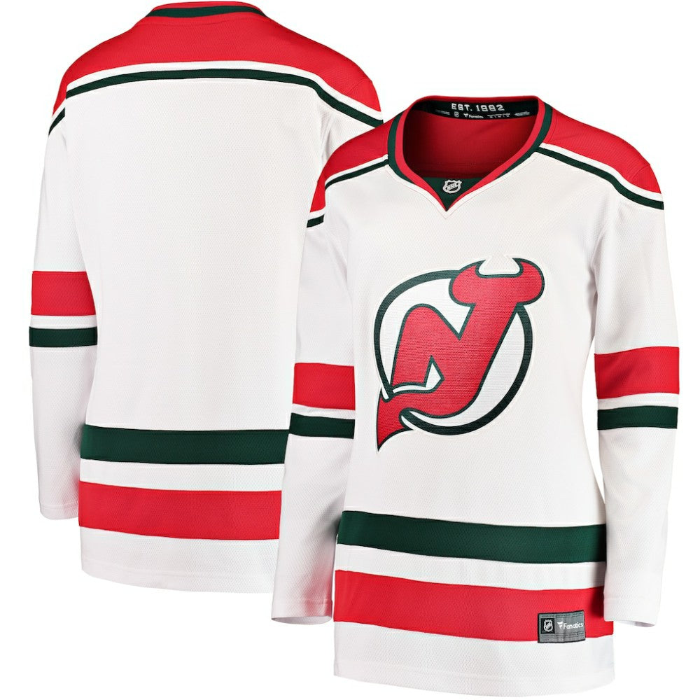 New Jersey Devils Fanatics Women's Alternate Breakaway Jersey - White - NHL 4900892