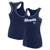 Memphis Grizzlies Women's Wordmark Logo Racerback Tank Top Navy | Fanatics outlet