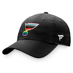 St. Louis Blues Fanatics Team Logo Pride Adjustable Hat - Black - NHL 4905360
