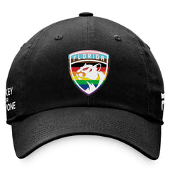 Florida Panthers Fanatics Team Logo Pride Adjustable Hat - Black - NHL 4905383