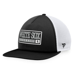 Chicago White Sox Majestic Foam Trucker Snapback Hat - Black/White - MLB Sale