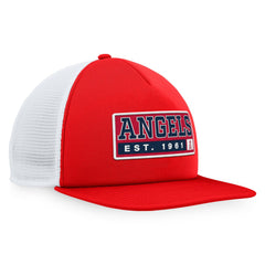 Los Angeles Angels Majestic Foam Trucker Snapback Hat - Red/White - MLB Online