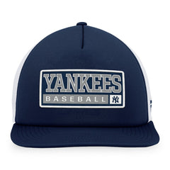 New York Yankees Majestic Foam Trucker Snapback Hat - Navy/White - MLB Sale