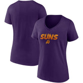 Phoenix Suns Women's Hometown Collection On Fire V-Neck T-Shirt Purple | Fanatics Near Me