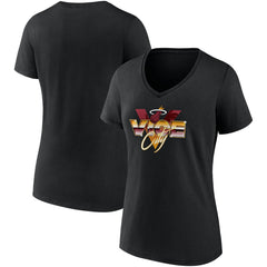 Miami Heat Women's Hometown Collection Vice City V-Neck T-Shirt Black | Fanatics for sale