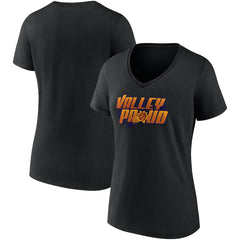 Phoenix Suns Women's Hometown Collection Valley Proud V-Neck T-Shirt Black | Fanatics US