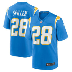 Nike Isaiah Spiller Los Angeles Chargers Game Jersey Powder Blue