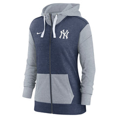 New York Yankees Nike Women's Full-Zip Hoodie - Navy - Nike Lifestyle