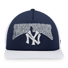 New York Yankees Fanatics Heritage Foam Front Trucker Snapback Hat - Navy/White - Fanatics Discount