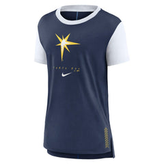Tampa Bay Rays Nike Women's Local Touch Fashion T-Shirt - Navy - Nike Lifestyle