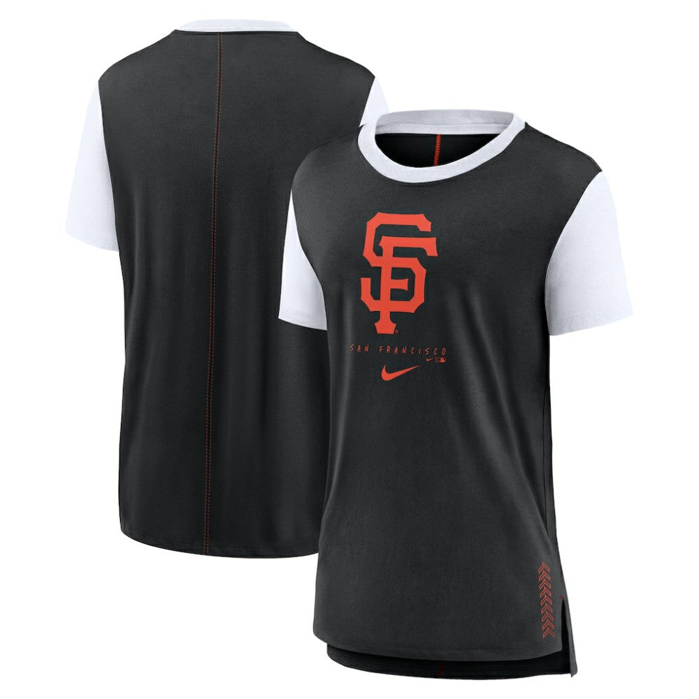 San Francisco Giants Nike Women's Local Touch Fashion Top - Black - Nike Discount