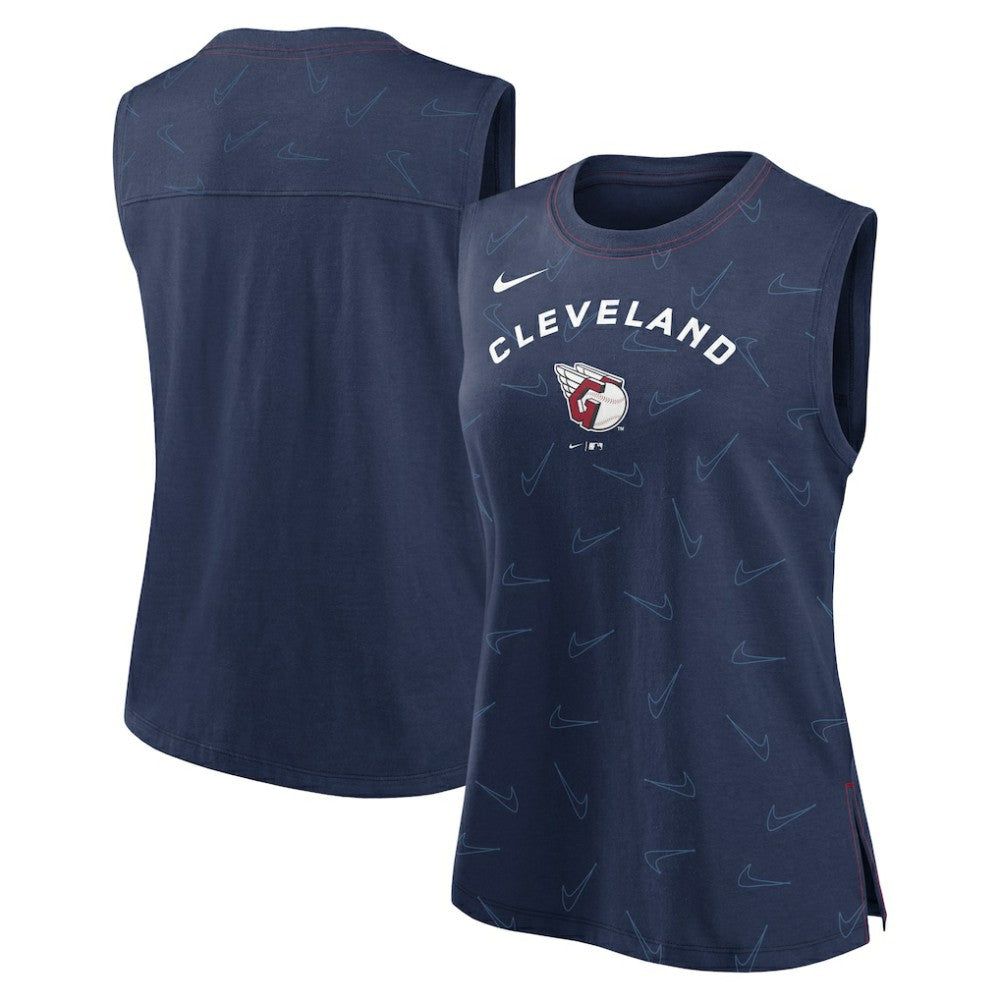 Cleveland Guardians Nike Women's Muscle Play Tank Top - Navy - Nike Sale