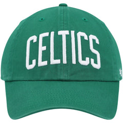 Boston Celtics '47 Clean Up Wordmark Adjustable Hat Kelly Green | 47 brand US