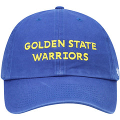 Golden State Warriors '47 Clean Up Wordmark Adjustable Hat for sale Royal | 47 brand US