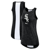 Chicago White Sox Nike Women's Dri-FIT Performance Right Mix High Neck Tank Top - Black - Nike on Sale