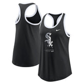 Chicago White Sox Nike Women's Tech Tri-Blend Tank Top - Black - Nike Online