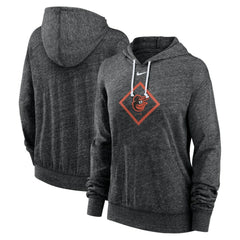 Baltimore Orioles Nike Women's Diamond Icon Gym Vintage Lightweight Hooded Top - Black - Nike Discount