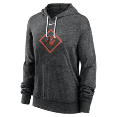 Baltimore Orioles Nike Women's Diamond Icon Gym Vintage Lightweight Hooded Top - Black - Nike Discount