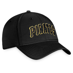 Pittsburgh Pirates Fanatics Cooperstown Core Flex Hat - Black - Fanatics Discount