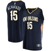 Jose Alvarado New Orleans Pelicans Fast Break Replica Jersey Icon Edition Navy | Fanatics Lifestyle